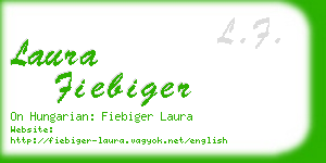 laura fiebiger business card